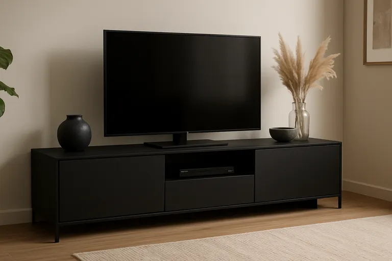 Zwart TV-dressoir: stijlvol en functioneel in je interieur