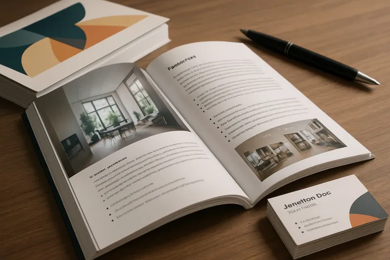 Een complete handleiding voor professionele brochures en visitekaartjes